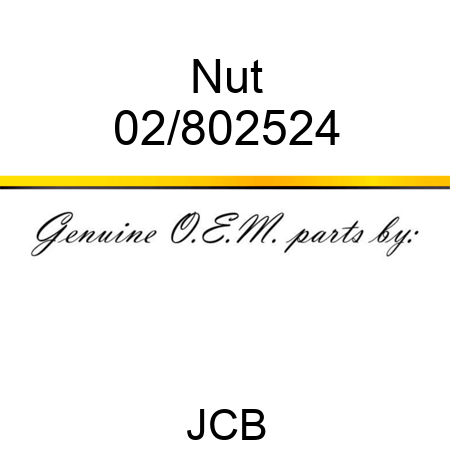 Nut 02/802524