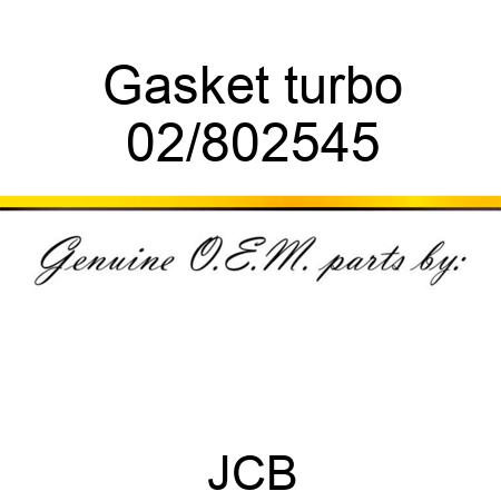 Gasket turbo 02/802545