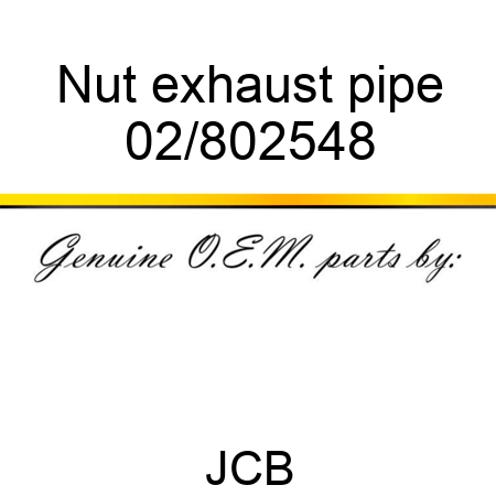 Nut exhaust pipe 02/802548