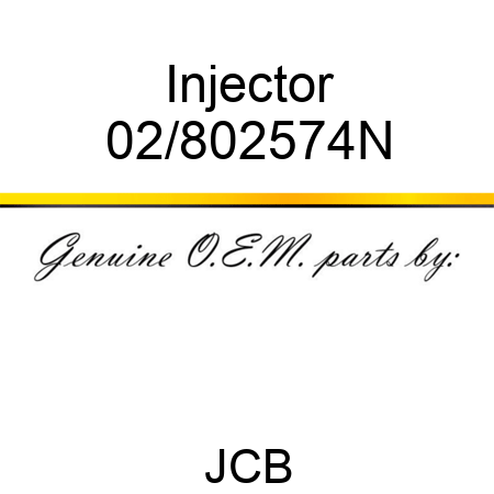 Injector 02/802574N