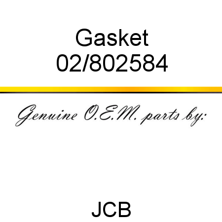 Gasket 02/802584