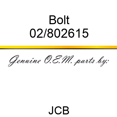 Bolt 02/802615