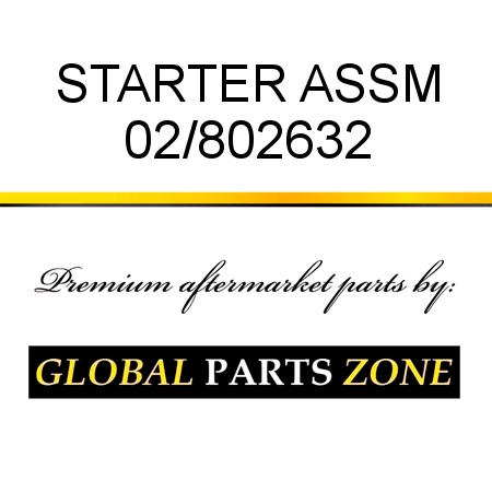 STARTER ASSM 02/802632