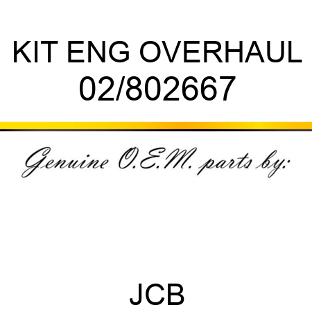 KIT ENG OVERHAUL 02/802667