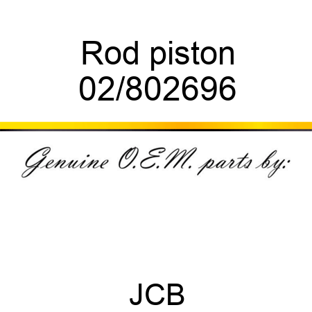 Rod piston 02/802696