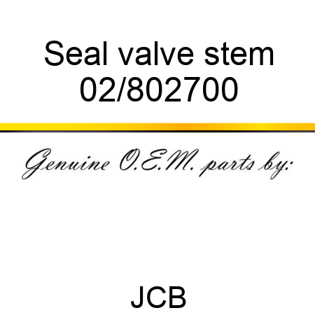 Seal valve stem 02/802700