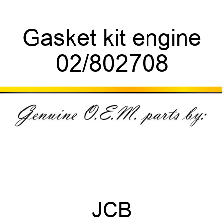 Gasket kit engine 02/802708