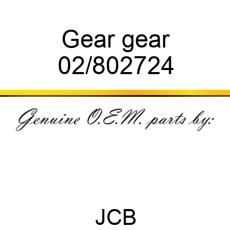 Gear gear 02/802724