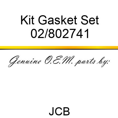 Kit Gasket Set 02/802741