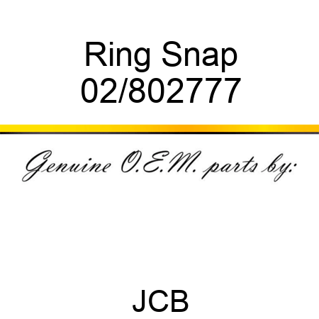 Ring Snap 02/802777