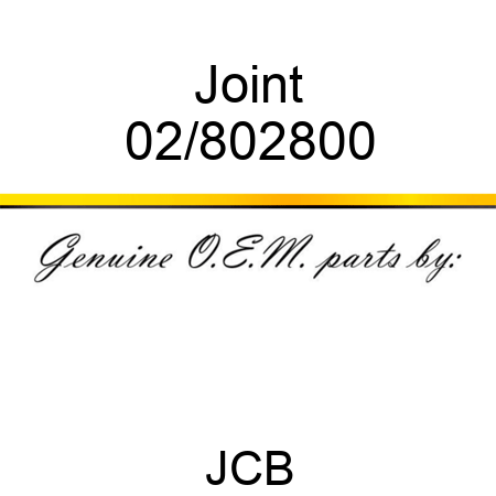 Joint 02/802800