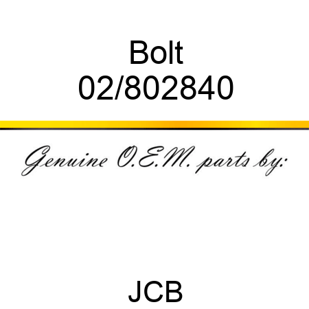 Bolt 02/802840