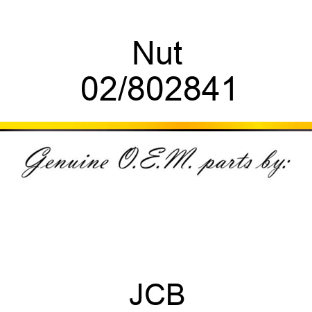 Nut 02/802841