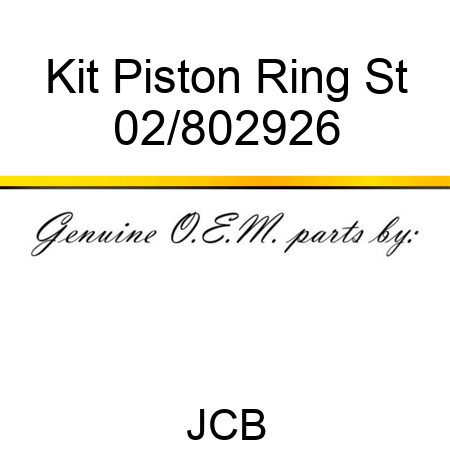 Kit Piston Ring St 02/802926