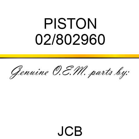 PISTON 02/802960