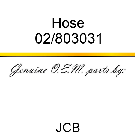 Hose 02/803031