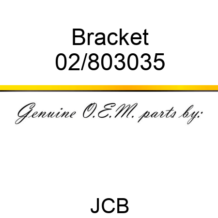 Bracket 02/803035