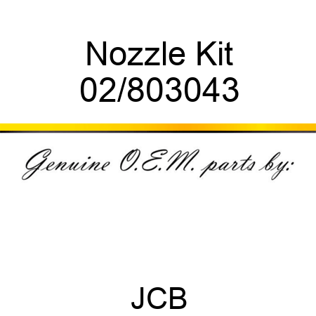 Nozzle Kit 02/803043