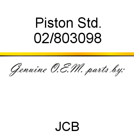 Piston, Std. 02/803098