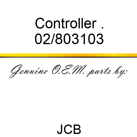 Controller . 02/803103