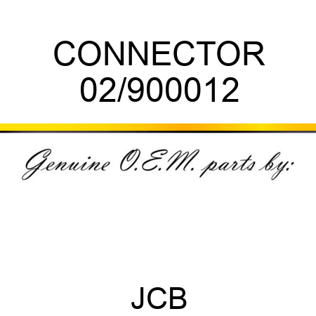 CONNECTOR 02/900012