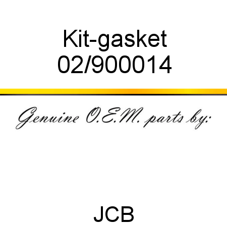Kit-gasket 02/900014