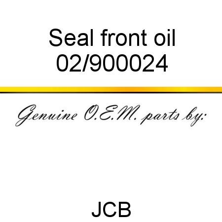 Seal, front oil 02/900024