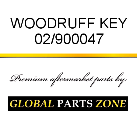 WOODRUFF KEY 02/900047