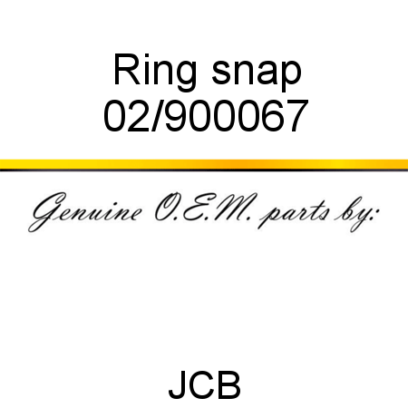 Ring, snap 02/900067
