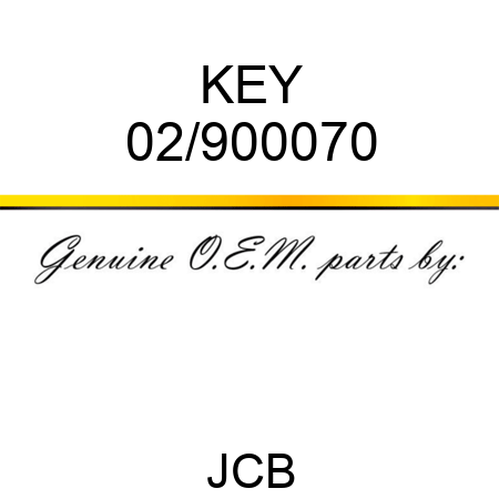 KEY 02/900070