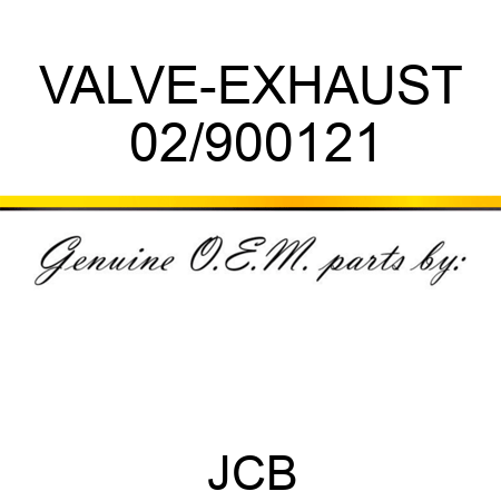 VALVE-EXHAUST 02/900121