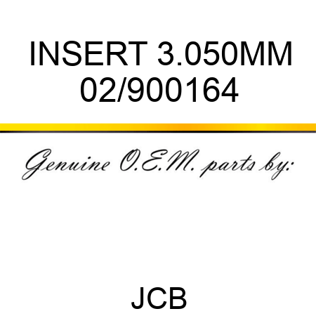 INSERT 3.050MM 02/900164