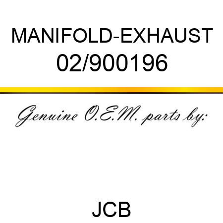 MANIFOLD-EXHAUST 02/900196