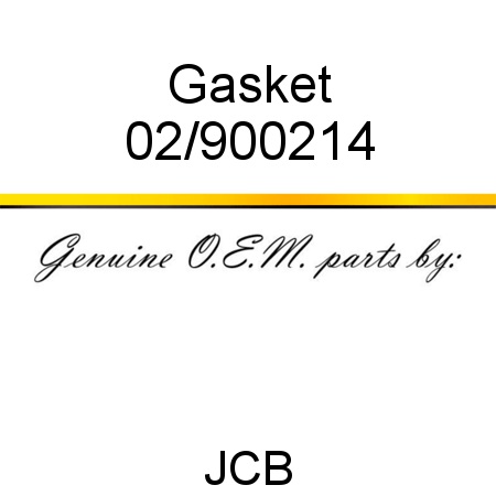 Gasket 02/900214