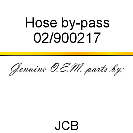 Hose, by-pass 02/900217
