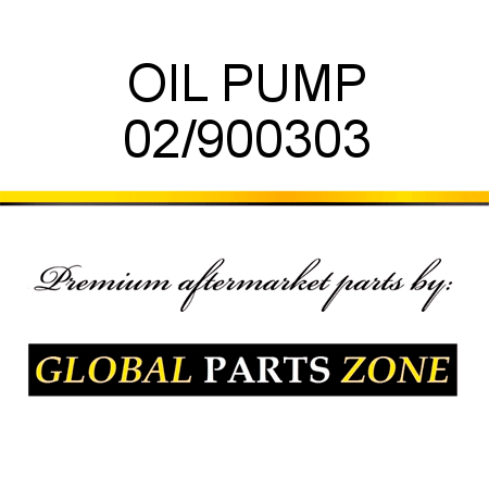 OIL PUMP 02/900303