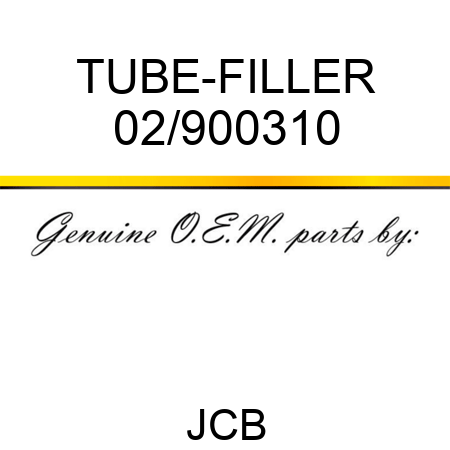 TUBE-FILLER 02/900310