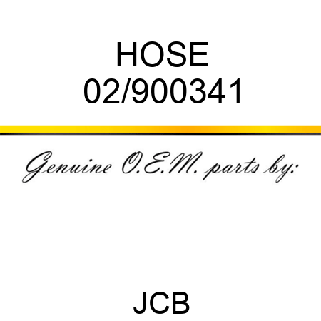 HOSE 02/900341