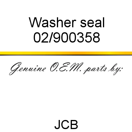 Washer, seal 02/900358