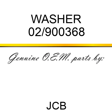 WASHER 02/900368