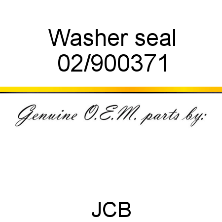 Washer, seal 02/900371