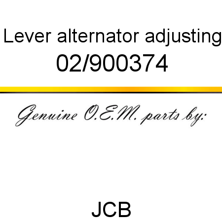 Lever, alternator adjusting 02/900374