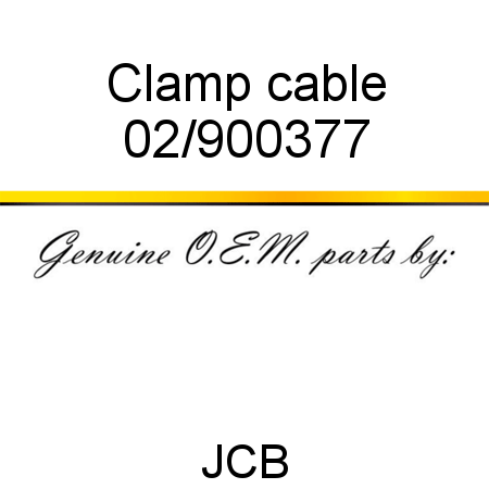 Clamp, cable 02/900377