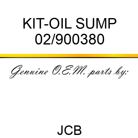 KIT-OIL SUMP 02/900380