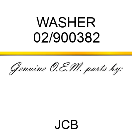 WASHER 02/900382