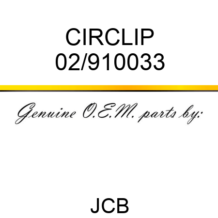 CIRCLIP 02/910033