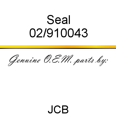 Seal 02/910043