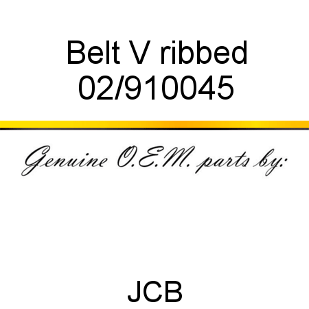 Belt, V ribbed 02/910045
