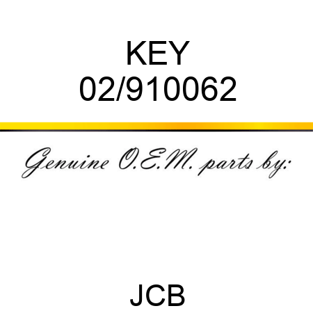 KEY 02/910062