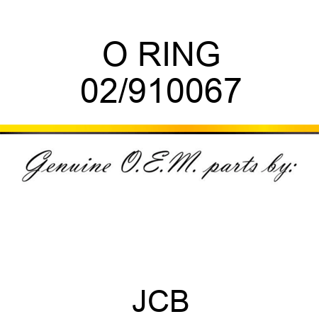 O RING 02/910067